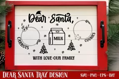 Dear santa carrots, milk , cookies, with love-our family SVG Product Image 2