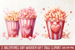 Sweet Valentine Clipart, Watercolor Valentines Day Product Image 2