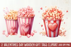 Sweet Valentine Clipart, Watercolor Valentines Day Product Image 2