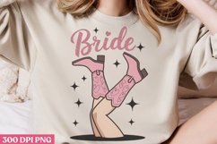 Bride PNG, Pink Western Sublimation PNG Product Image 2