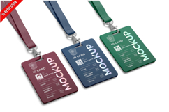 Three Plastic Id Badges Product Image 1