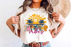 Summer Vibes PNG sublimation |Beach &amp; Summer PNG T-Shirt Product Image 2