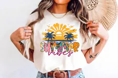 Summer Vibes PNG sublimation |Beach & Summer PNG T-Shirt Product Image 2