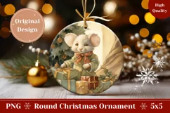 Christmas Ornament PNG, Christmas Sublimation Design Product Image 1