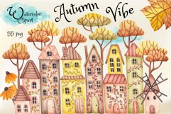 Watercolor Clipart “Autumn Vibe&quot; Product Image 1
