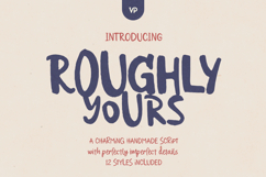 Roughly Yours - Organic Script Font Product Image 1