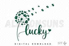 Lucky Sublimation PNG, St. Patrick’s Day Lucky PNG Product Image 1