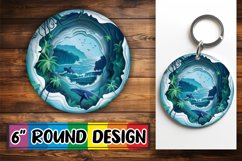 3D Sun Sublimation Circle Collection Product Image 1