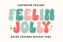 Feelin Jolly - Groovy Textured Font Product Image 1