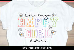 In my happy girl era with daisy butterfly, Funny Quotes SVG Product Image 1