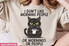 I Dont Like Morning People PNG, Funny Animal Jokes sublima Product Image 2