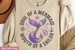Soul of a mermaid mouth of a sailor PNG ,Mermaid Sublimation Product Image 1