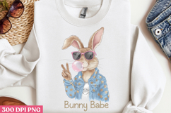 Bunny babe PNG, Retro Easter Sublimation PNG Product Image 2