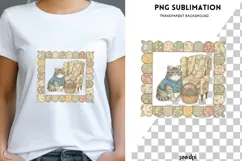 Thrifted cat png design for T-shirts Product Image 1