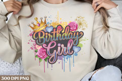 Birthday girl PNG, Birthday Sublimation PNG Product Image 1