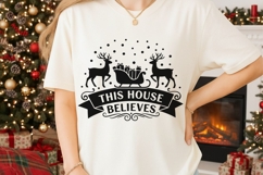 This House Believes Svg, Believe In Santa Svg, Christmas Svg Product Image 2