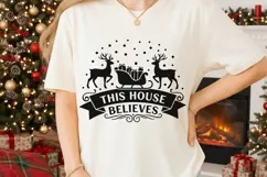 This House Believes Svg, Believe In Santa Svg, Christmas Svg Product Image 2
