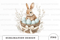 Watercolor Easter Bunny png Product Image 1