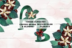 Green Coffee Floral Alphabet Product Image 1