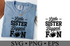 Little Sister Biggest Fan Svg | Game Day Svg | Shirt Svg Product Image 2