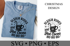 Sleigh rides and hot cocoa Svg | Christmas svg | Shirt Svg Product Image 2