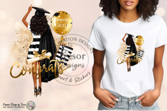 Graduation Girl PNG Congrats Grad Glam Fashion Design Product Image 3