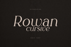 Rowan Cursive Elegant Serif Font with Italic Style Product Image 1