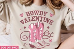 Howdy Valentine PNG, Western Valentine Sublimation PNG Product Image 2