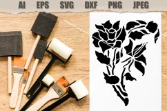 Stencil Flower SVG Product Image 2