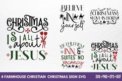 Farmhouse Christian Christmas Sign SVG Product Image 2
