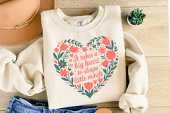 It takes a Big Heart to shape little minds svg | Shirt Svg Product Image 2