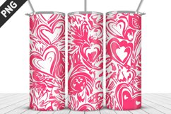 Lovely Hearts Tumbler Design | Valentine&#039;s Day Tumbler Wrap Product Image 2