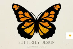 Butterfly SVG - Butterfly Clipart, Butterfly PNG Product Image 1