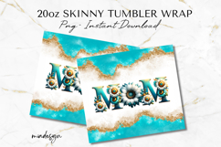 Floral Mom Tumbler Wrap PNG, 20oz Mom Sublimation Design Product Image 2