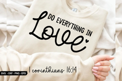 Do Everything In Love - Christian Sleeve T-Shirt Design Product Image 1