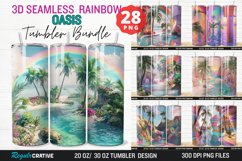 3D Seamless Rainbow Tumbler Bundle Product Image 1