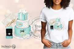 Wedding Cake PNG | Just Married Bridal Clipart Product Image 4