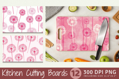 Pink Dandelions Cutting Boards sublimation Designs Product Image 1