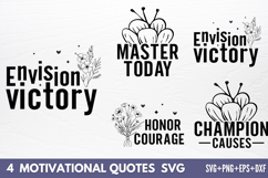 Motivational Quotes Designs SVG Product Image 1