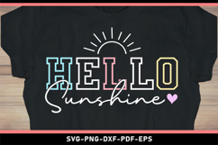 Hello sunshine, Funny quotes SVG, Inspirational quote SVG Product Image 1