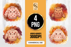 Cute Cozy Sweater Sublimation PNG Product Image 1