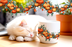 Thanksgiving seamless borders PNG Product Image 2