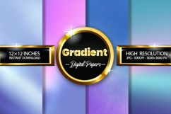 Gradient Digital Papers - 04 Variations Product Image 2