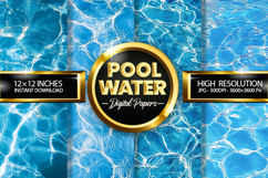 Pool Water Digital Papers - 04 Variations Product Image 1