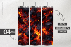 Flame Burning Digital Papers - 04 Variations Product Image 2