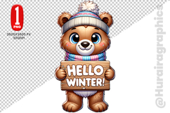 Hellow Winter Clipart - PNG File Product Image 1