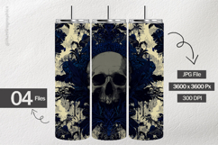 Gothic Skull Digital Papers - 04 Variations Product Image 2