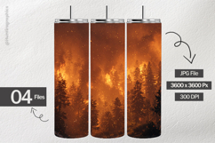 Wild Fire Digital Papers - 04 Variations Product Image 2