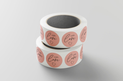 With Love craft stickers digital download with multiple design variations, PNG files with transparent background for layering in planner layouts and memory keeping.