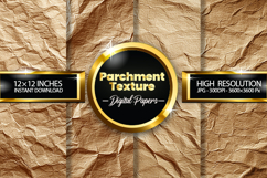 Parchment Texture Digital Papers - 04 Variations Product Image 1